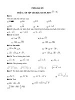 tổng hợp bài tập toán 9 học kì 1 bản word