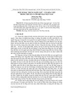 Một số đặc trưng ngôn ngữ - văn hóa Việt trong truyện cười hiện đại Việt Nam