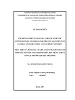 The Development and Evaluation of Authentic Supplementary Materials for First-Year Students in General English Course at TháiBình University