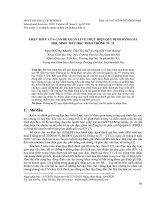 Nhận thức của cán bộ quản lí về thực hiện quy định đánh giá học sinh tiểu học theo Thông tư 22