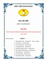 THỰC TRẠNG THÂM HỤT NGÂN SÁCH VIỆT NAM GIAI ĐOẠN 2015-2020