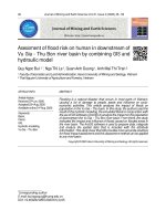 GIS và kết quả mô hình toán xác định ảnh hưởng của ngập lụt đến dân cư thuộc hạ lưu lưu vực sông Vu Gia - Thu Bồn