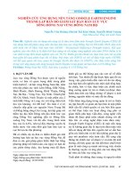 Nghiên cứu ứng dụng nền tảng Google Earth Engine thành lập bản đồ giám sát hạn hán lưu vực sông Đồng Nai vùng Đông Nam Bộ