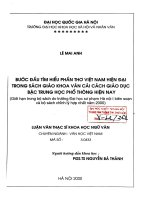 Bước đầu tìm hiểu phần thơ việt nam hiện đại trong sách giáo khoa văn cải cách giáo dục bậc trung học phổ thông hiện nay 