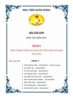 THỰC TRẠNG THÂM HỤT NGÂN SÁCH VIỆT NAM GIAI ĐOẠN 2015-2020