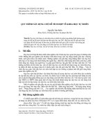 Quy trình xây dựng chủ đề tích hợp về khoa học tự nhiên