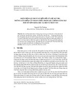 Khái niệm giá trị và sự biến đổi của hệ giá trị - những luận điểm cần tham chiếu trong quá trình giảng dạy một số môn Khoa học xã hội và nhân văn