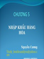 Slide: Giao dịch thương mại quốc tế chương 5: nhập khẩu hàng hóa