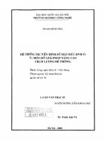 Hệ thống truyền hình số mặt đất (DVB-T) và một số giải pháp nâng cao chất lượng hệ thống