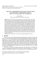 Một số quan điểm phê phán nền giáo dục truyền thống của john dewey và định hướng vận dụng trong cải cách giáo dục Việt Nam hiện nay