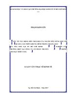 Yếu tố tác động đến thái độ của người tiêu dùng đối với quảng cáo trên khung hình trong thang máy của tòa nhà tại tp  hồ chí minh nghiên 