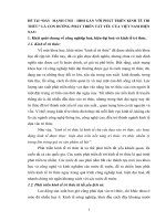 Tiểu luận cao học “Đẩy  mạnh CNH – hđh gắn với phát triển kinh tế tri thức” là con đường phát triển tất yếu của việt nam hiện  nay