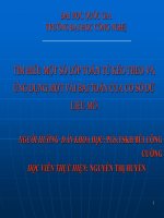 Tìm hiểu một số lớp toán tử kéo theo và ứng dụng một vài bài toán của cơ sở dữ liệu mờ : Luận văn ThS. Công nghệ thông tin : 1 01 10