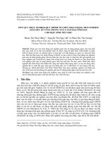 Kết quả thực nghiệm quy trình tổ chức hoạt động trải nghiệm giáo dục kĩ năng phòng ngừa xâm hại tình dục cho học sinh tiểu học