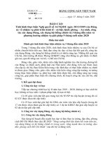 Báo cáo chi bộ thực hiện nhiệm vụ 3 tháng, 6 tháng, 9 tháng đầu năm