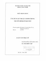 Ứng dụng kỹ thuật COFDM trong truyền hình số mặt đất : Luận văn ThS. Kỹ thuật vô tuyến điện tử và thông tin liên lạc: 2 07 00