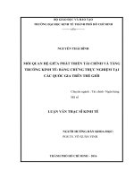 Mối quan hệ giữa phát triển tài chính và tăng trưởng kinh tế, bằng chứng thực nghiệm tại các quốc gia trên thế giới 