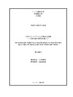 日本人とベトナム人の現比の較-―人主語の使用そいて― = So sánh góc nhìn của người Nhật và người Việt qua việc sử dụng chủ ngữ ngôi thứ nhất