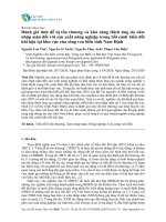 Đánh giá tính dễ bị tổn thương và khả năng thích ứng do xâm nhập mặn đối với sản xuất nông nghiệp trong bối cảnh biến đổi khí hậu tại khu vực cửa sông ven biển tỉnh Nam Định