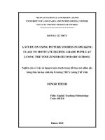 A Study on using picture stories in speaking class to motivate eighth-grade pupils at Luong The Vinh Junior Secondary school