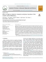 Effects of MgO on dielectric relaxation and phase transition of the ceramic matrix BaBi4Ti4O15