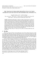 Thực trạng quản lí hoạt động bồi dưỡng năng lực sư phạm cho đội ngũ giáo viên mầm non thành phố Biên Hòa, tỉnh Đồng Nai