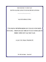 Ứng dụng mô hình định giá tài sản năm nhân tố fama french giải thích tỷ suất sinh lợi cổ phiếu niêm yết tại việt nam 