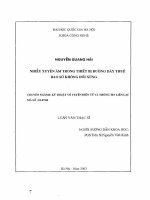Nhiễu xuyên âm trong thiết bị đường dây thuê bao số không đối xứng : Luận văn ThS. Kỹ thuật điện tử - viễn thông: 02 07 00