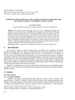 Competencies of physical education students course 2016-2020 of Hanoi national university of education