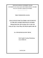 Challenges for teachers and students in the ESP course for Police Studies