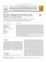 Microstructure tailoring for enhancing the energy storage performance of 0.98[0.6Ba(Zr0.2Ti0.8)O3-0.4(Ba0.7Ca0.3)TiO3]- 0.02BiZn1/2Ti1/2O3 ceramic capacitors
