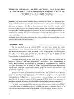 Combining the mie-lennard-jones and model atomic potentials in studying the elastic deformation of interstitial alloy FeSi with BCC structure under pressure