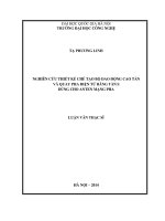 Nghiên cứu thiết kế chế tạo bộ dao động cao tần  và quay pha điện tử băng tần S dùng cho anten  mạng pha