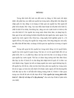 Các nguồn lực trong phát triển kinh tế liên hệ với thực tế ở địa phương  tiểu luận cao học môn Kinh tế phát triển