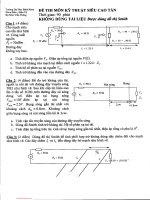 Đề thi môn Kỹ thuật siêu cao tần