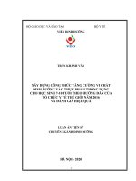 Xây dựng công thức tăng cường vi chất dinh dưỡng vào thực phẩm thông dụng cho học sinh 7-10 tuổi theo hướng dẫn của Tổ chức Y tế thế giới và đánh giá hiệu quả (FULL TEXT)