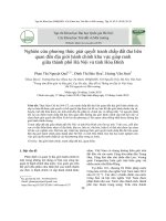 Nghiên cứu phương thức giải quyết tranh chấp đất đai liên quan đến địa giới hành chính khu vực giáp ranh giữa thành phố Hà Nội và tỉnh Hòa Bình