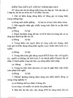 Đề kiểm tra và đáp án đề thi học kỳ I lớp dự tính năm 2014 môn Điện tử công suất và ứng dụng