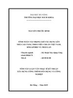 Tính toán tải trọng gió tác dụng lên nhà cao tầng theo tiêu chuẩn Việt Nam, Singapore và Thái Lan
