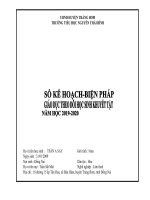 Sổ kế hoạch -biện pháp HS KHUYẾT TẬT BÌA ngang