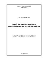 Tình tiết tăng nặng trách nhiệm hình sự “Phạm tội vì động cơ đê hèn” theo Luật hình sự Việt Nam : Luận văn ThS. Luật: 603801