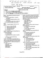 Đề thi cuối kỳ môn Đo điện tử