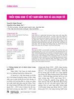 Triển vọng kinh tế Việt Nam năm 2020 và giai đoạn tới