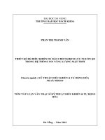 Thiết kế bộ điều khiển dự báo cho nghịch lưu nguồn QZ trong hệ thống pin năng lượng mặt trời