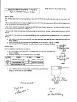 Đề thi cuối kỳ môn Điện tử công nghiệp và ứng dụng - Năm học 2013-2014