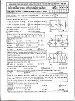 Đề kiểm tra giữa học kỳ II năm học 2013 - 2014 môn Kỹ thuật điện - Mã đề 960