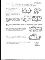 Đề thi cuối kỳ II môn Mạch điện C - Năm học 2014-2015