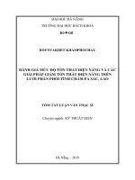 Đánh giá mức độ tổn thất điện năng và các giải pháp giảm tổn thất điện năng trên lưới phân phối tỉnh Chăm Pa Sắc, Lào