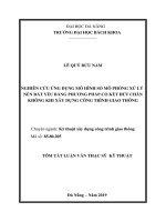 Nghiên cứu ứng dụng mô hình số mô phỏng xử lý nền đất yếu bằng phương pháp cố kết hút chân không khi xây dựng công trình giao thông
