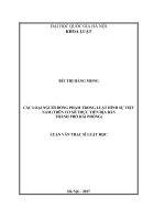 Các loại người đồng phạm trong luật hình sự Việt Nam (Trên cơ sở thực tiễn địa bàn thành phố Hải Phòng)
